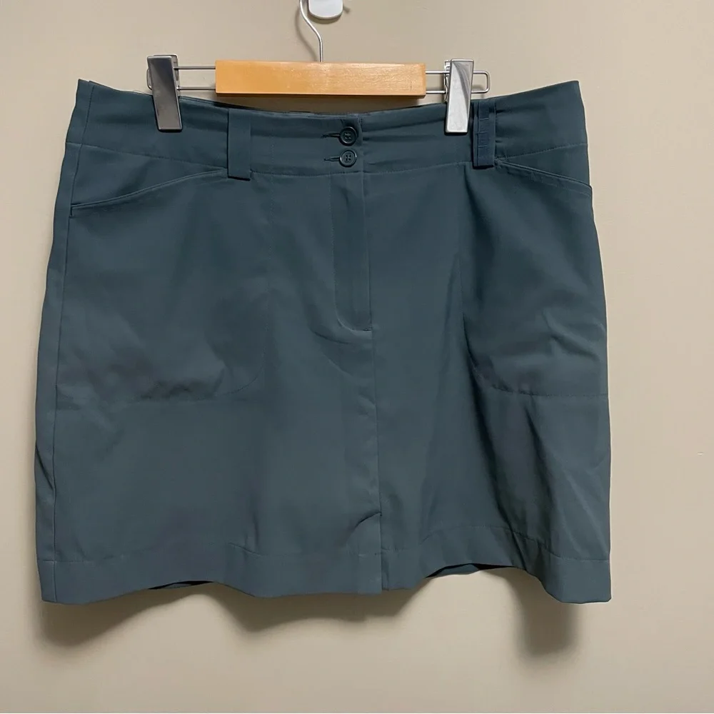 Nike Golf Dri Fit Skort Women’s Size 12 Green/Grey - Picture 1 of 9